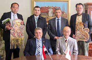 In activating the cooperation between the Japanese universities of Benha University and university of Miyazaki: Prof. Elkady meets with its president 